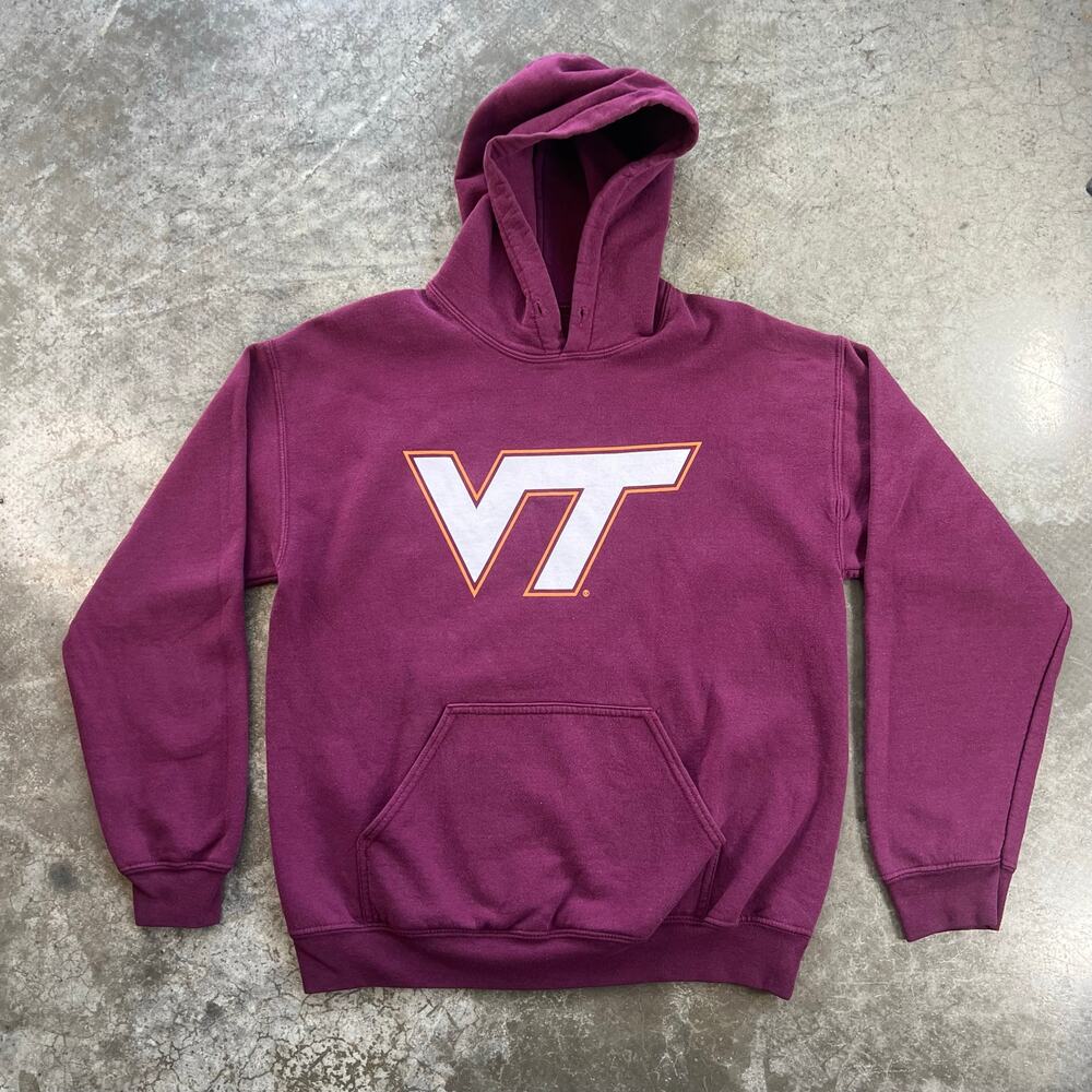 Virginia Tech Hokies VT Hoodie Maroon NCAA Collegiate Gildan M